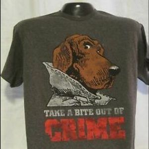 90’s Mcgruff take a bite out of crime T shirt